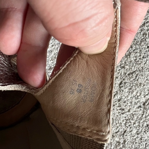 Earthies Kacy Women's Size 6 Metallic Leather Caged Gladiator Sandals Flats - Picture 5 of 5